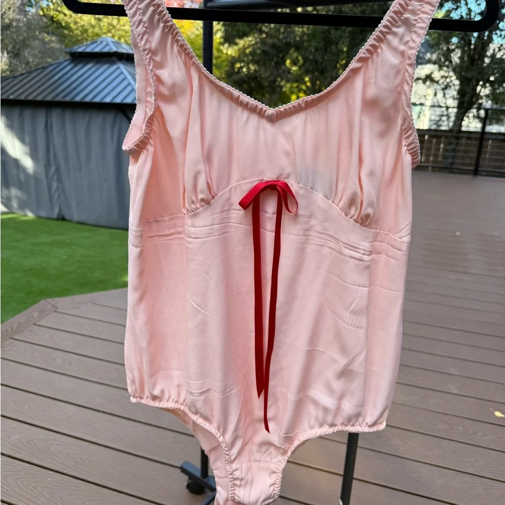 Simone Rocha Blush Pink Bodysuit – Size UK 12 (US 8) NWOT - Picture 9 of 9